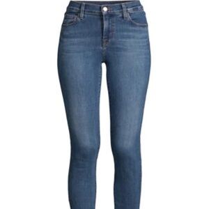 J.Brand mid-rise cropped skinny capri jeans in hewes